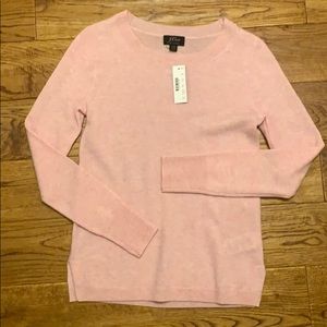 100% Cashmere sweater J Crew, XXS, NWT, light pink